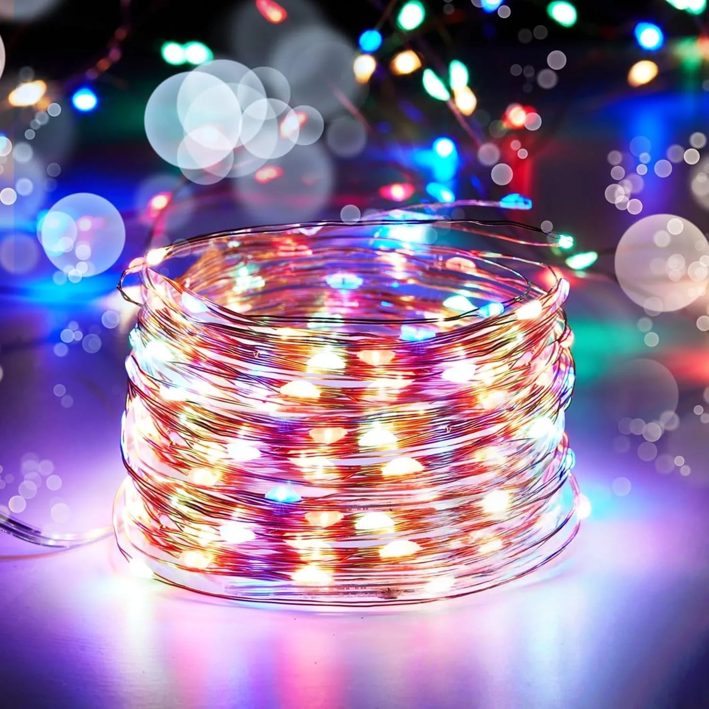 Battery Powered 10/20/30/50/100LEDs String Lights  Copper Wire Light for Holiday Lighting Camping Flower Wedding Christmas Decor