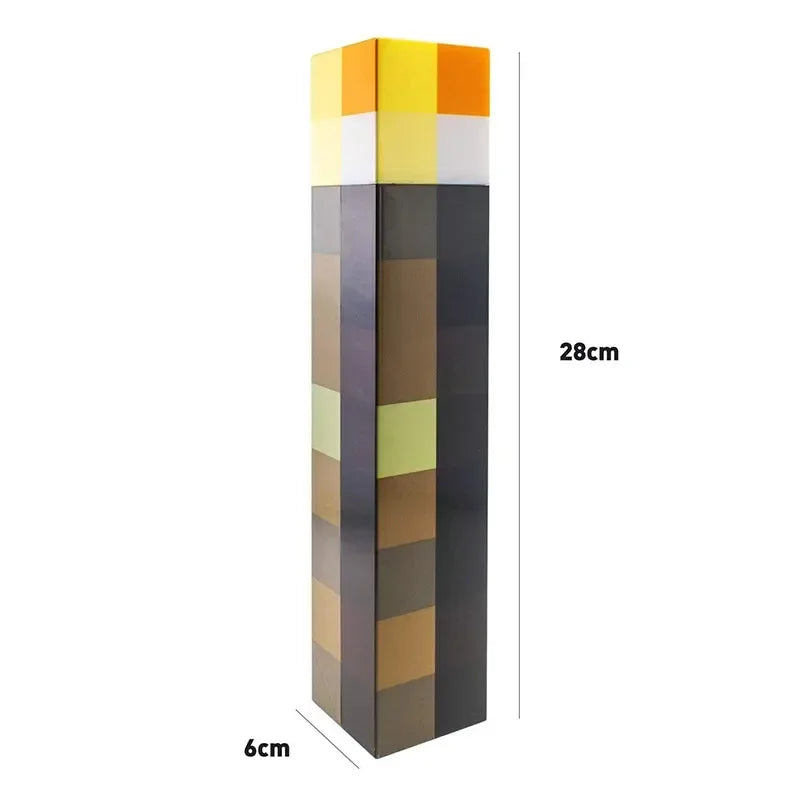 11.5 Inch Brownstone Torch Led Night Lights USB Rechargeable Table Light Game Room Decoration Lamp Kids Birthday Gifts Toy Lamps